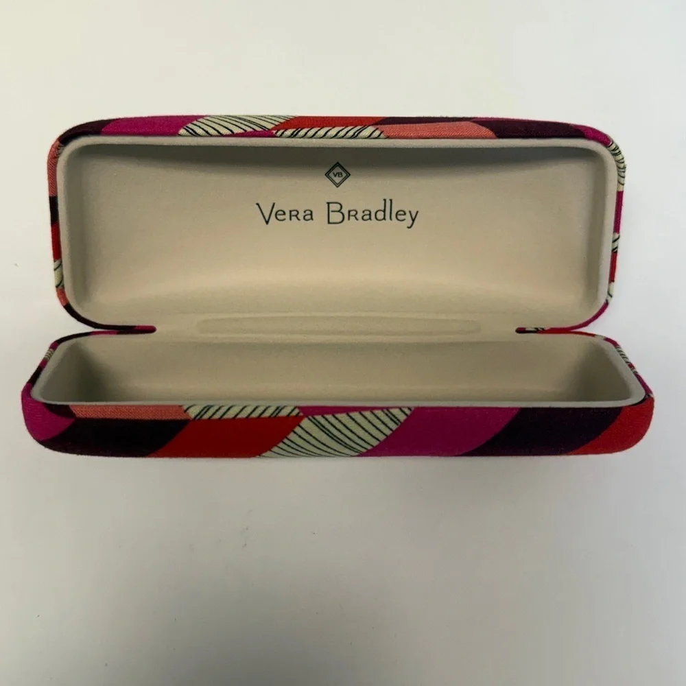 NWT Vera Bradley Bohemian Chevron Pink and Purple Glasses Optical Case